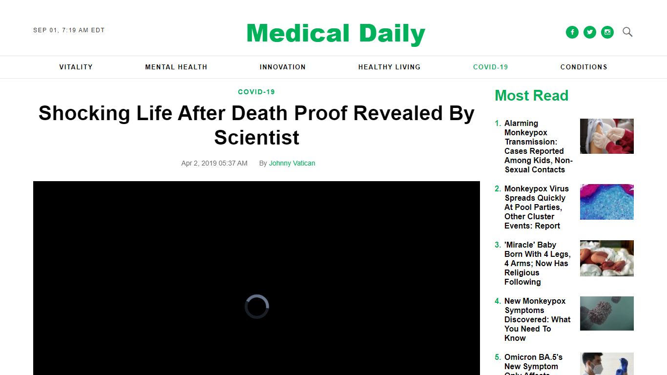 Shocking Life After Death Proof Revealed By Scientist - Medical Daily